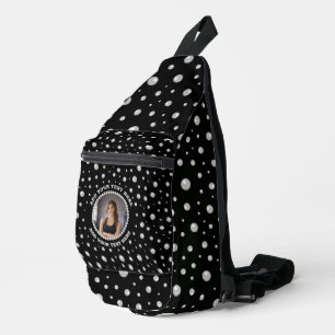 Sac À Bandoulière Photo personnalisé avec cercle de perles sur fond 