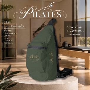Sac À Bandoulière Pilates de luxe Les principes fondamentaux Green