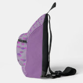 Sac À Bandoulière points violets, améthyste et fuchsia (Droite)