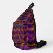 Sac À Bandoulière Purple Orange Plaid Checker Seamless Pattern (Coin droit)