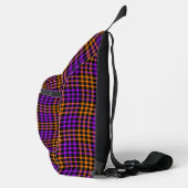 Sac À Bandoulière Purple Orange Plaid Checker Seamless Pattern (Droite)