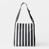 sac à bandoulière rayé noir et blanc (Dos)