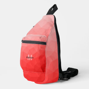 Sac À Bandoulière Red gradient geometric mesh pattern Monogram