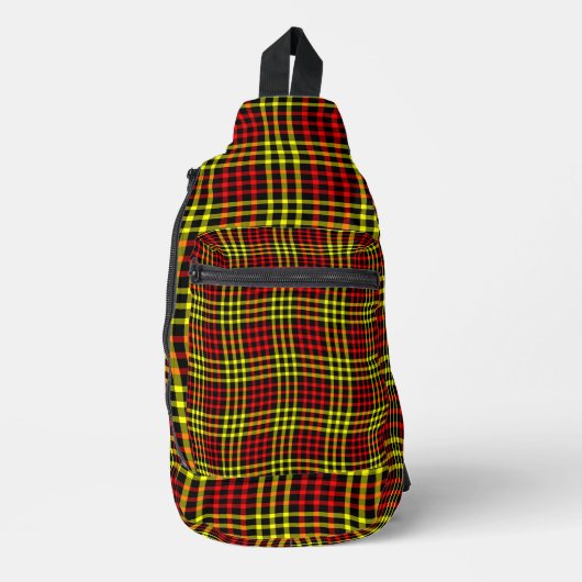 Sac À Bandoulière Red Yellow Plaid Checker Seamless Pattern (Recto)