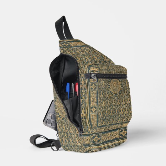 Sac À Bandoulière Réservation Elégance Fleur-de-Lis (Ouvrir)