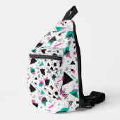 Sac À Bandoulière Retro Memphis Geometric Pattern (Coin droit)