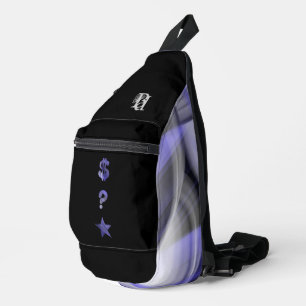 Sac à bandoulière RICH tendance abstrait lila viol