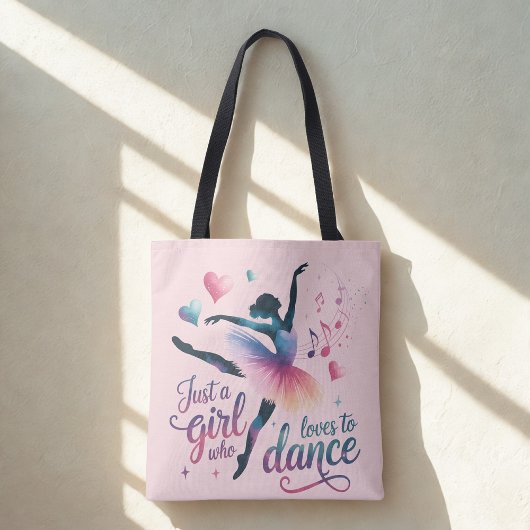Sac à bandoulière rose pour amoureux de danse