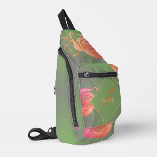 Sac À Bandoulière Rose Romantique   (Coin gauche)