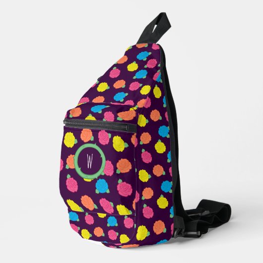 Sac À Bandoulière Roses Néon (Coin droit)