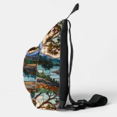 Sac À Bandoulière Rustic mountain range landscape stain glass  (Droite)