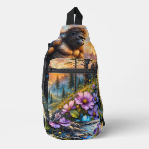 Sac À Bandoulière Sasquatch dans la vallée de Floral Mountain
