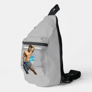 Sac À Bandoulière Serviette d'homme de SlipperyJoe mur de briques bl