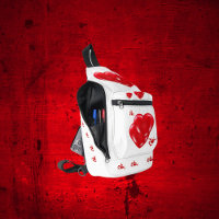 Simple coeur rouge sur Heureuse Sainte-Valentin bl