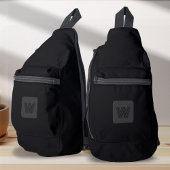 Sac À Bandoulière Simple moderne Monogramme Voyage Noir
