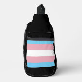 Sac À Bandoulière SlipperyJoe's transgenre pride drapeau de la diver (Recto)