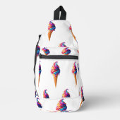 Sac À Bandoulière SlipperyJoe's vibrante crème glacée cone classique (Recto)