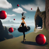 Sac À Bandoulière Steampunk Rouge Aquarelle Ballerina Sling Sag