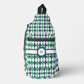Sac À Bandoulière Sur le Green Argyle (Recto)