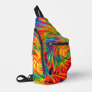 SAC À BANDOULIÈRE TEINTURE LIE VENT ABSTRAIT