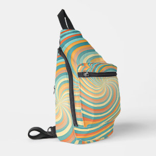 Sac À Bandoulière Tendance Vintage Rétro Tourbillon Couleur Pastel