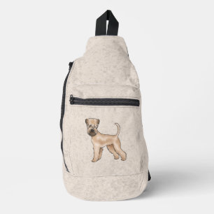 Sac À Bandoulière Tender Soft-Coated Wheaten Terrier sur fond beige