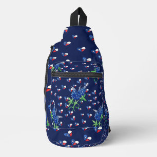 Sac À Bandoulière Texas Bluebonnets "Fier Texan"