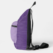 SAC À BANDOULIÈRE TEXTURE D'APERÇU DE MÉTAL BRUSÉ POURPULAIRE CLAIR  (Droite)