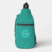 Sac À Bandoulière Thème de points chic Code QR dynamique intelligent (Recto)