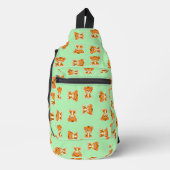 Sac À Bandoulière Tigre sur motif vert (Recto)