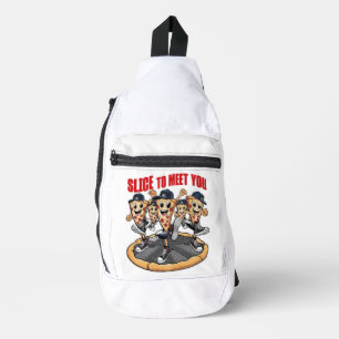 Sac À Bandoulière Trancher Pour Vous Rencontrer Pizza Drôle