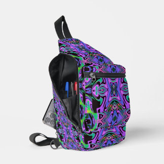 Sac À Bandoulière Tribu rétro Geo Purple Maze Sling