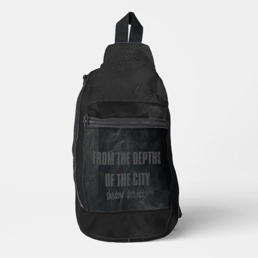 Sac À Bandoulière Underground Streetwear Backpack Black Dark bag (Recto)