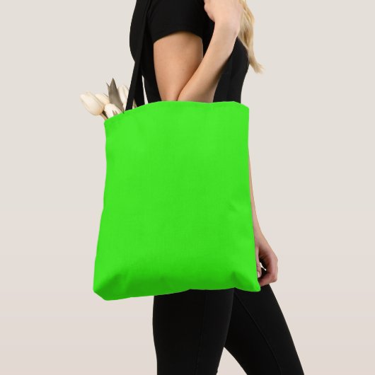 Sac à bandoulière vert néon (De près)