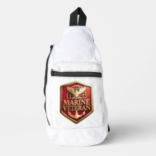 Sac À Bandoulière VetGearHQ.com Logo Emblème Vétéran Corps des Marin
