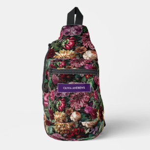 Sac À Bandoulière Vintage coloré Floral monogrammed imprimé