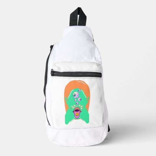 Sac À Bandoulière visage monstre (Recto)