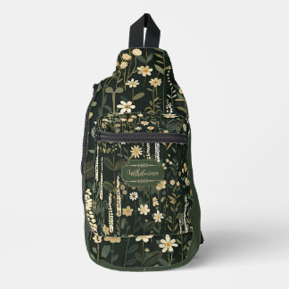 Sac À Bandoulière Wilhelmina Dark Daisy Floral