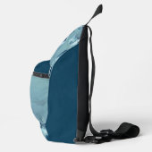 Sac À Bandoulière "Woman in Blue" Premium Canvas (Droite)