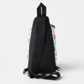 Sac À Bandoulière Wonder Woman Logo Rose et Motif Éclair (Verso)