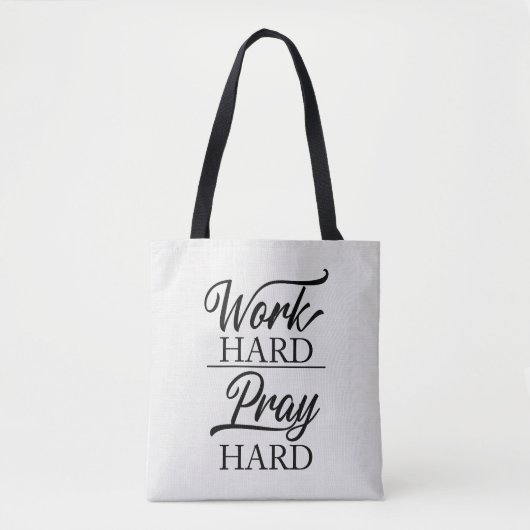 Sac à bandoulière Work Hard Pray Hard (Devant)