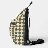 Sac À Bandoulière Yellow Green Checker Diamond Pattern (Droite)