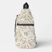 Sac À Bandoulière Zebra Poster de animal Monogrammed (Recto)