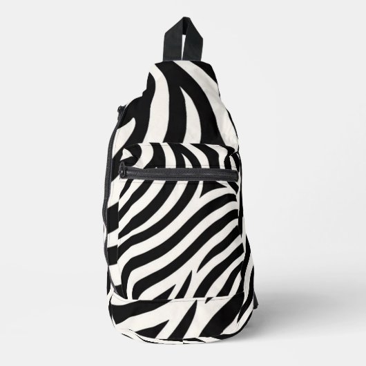 Sac À Bandoulière Zebra Stripes Impression moderne (Recto)