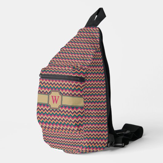 Sac À Bandoulière Zigzag Tropical (Coin droit)