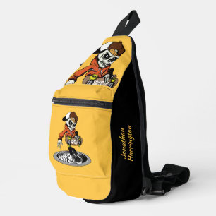 Sac À Bandoulière Zombie Skater nom personnalisé