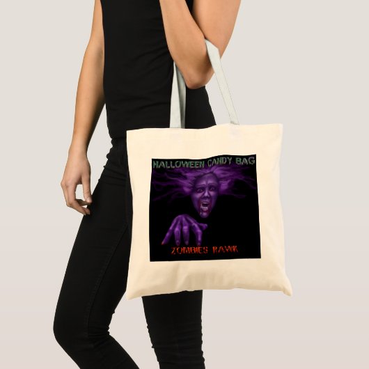 Sac à bonbons d'Halloween, éffrayant (Devant (produit))