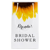 Sac à cadeau de Baby Shower Rustique Tournesol (Devant)