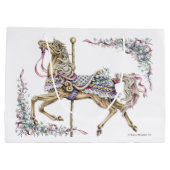 Sac à cadeau de cheval de carrousel de printemps (Dos)
