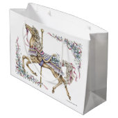 Sac à cadeau de cheval de carrousel de printemps (Dos Angle)